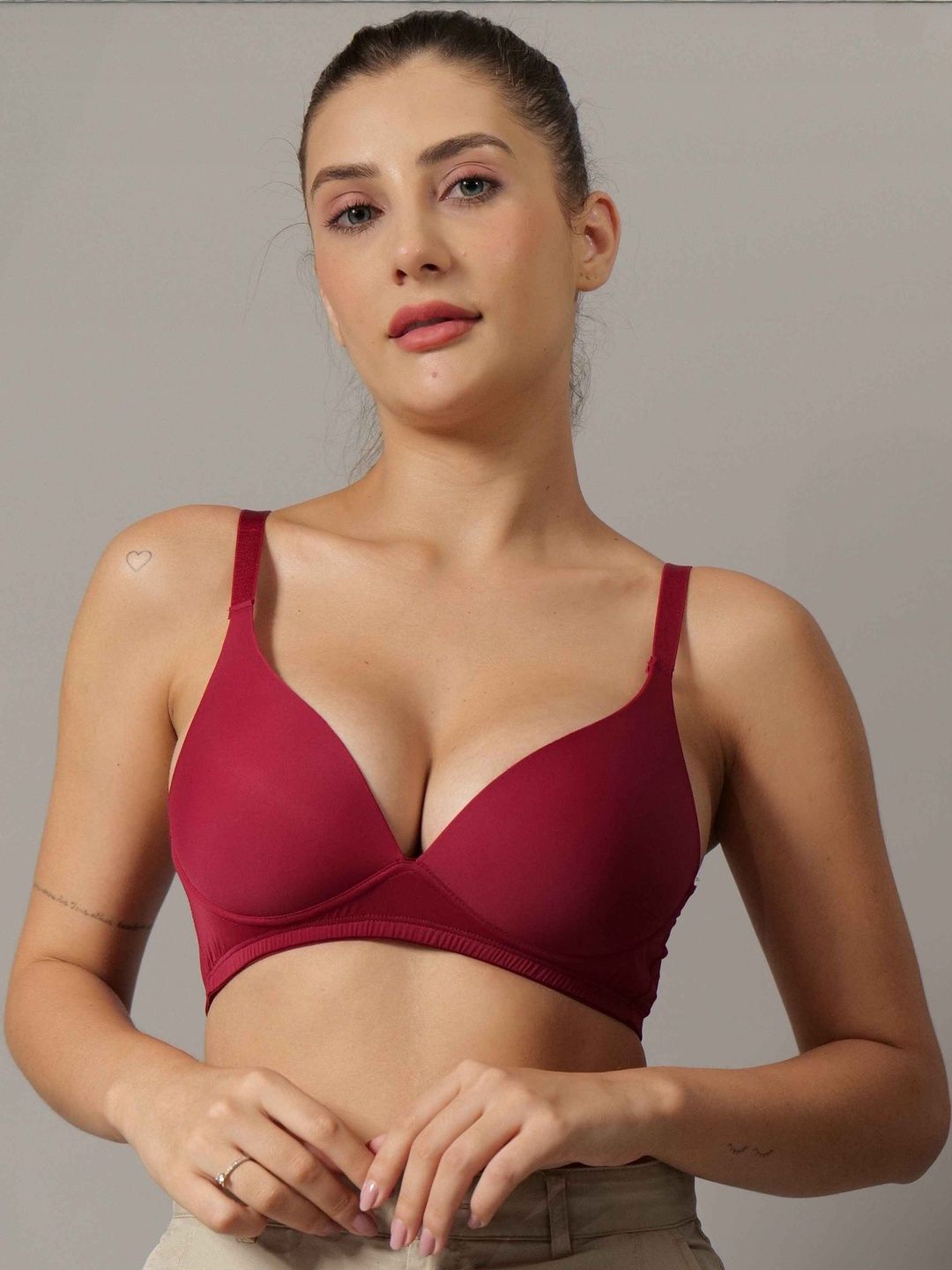 BODYSIZE Women Half Coverage Lightly Padded All Day Comfort Bra