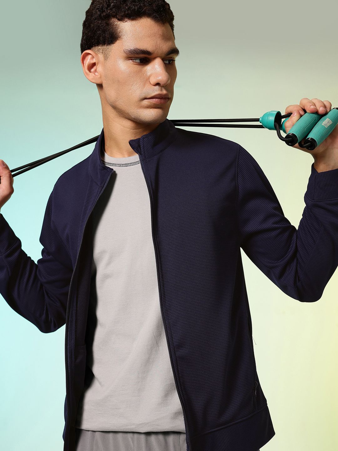 HRX by Hrithik Roshan Mock Collar Training Jacket
