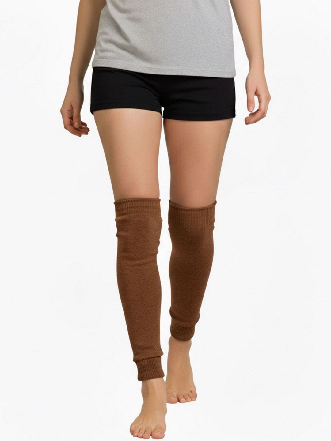 Infispace Unisex Solid Knee-Length Leg Warmer Woolen Socks