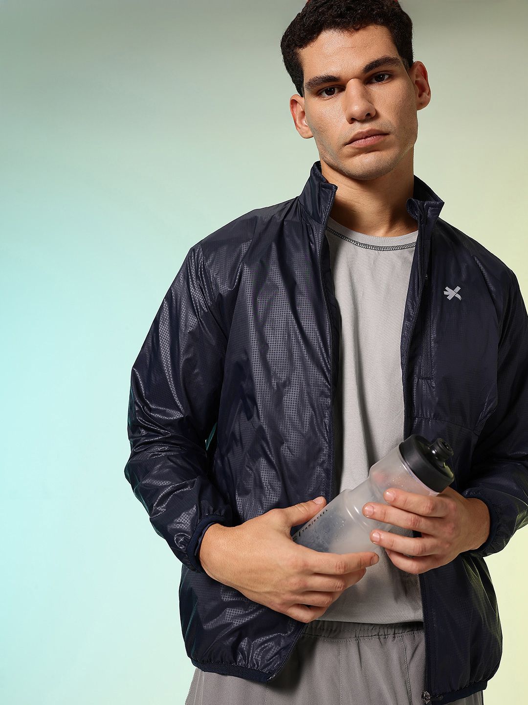 HRX by Hrithik Roshan Typography Running Sporty Jacket