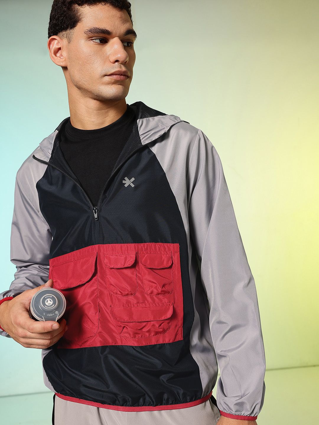 HRX by Hrithik Roshan Colourblocked Running Sporty Jacket