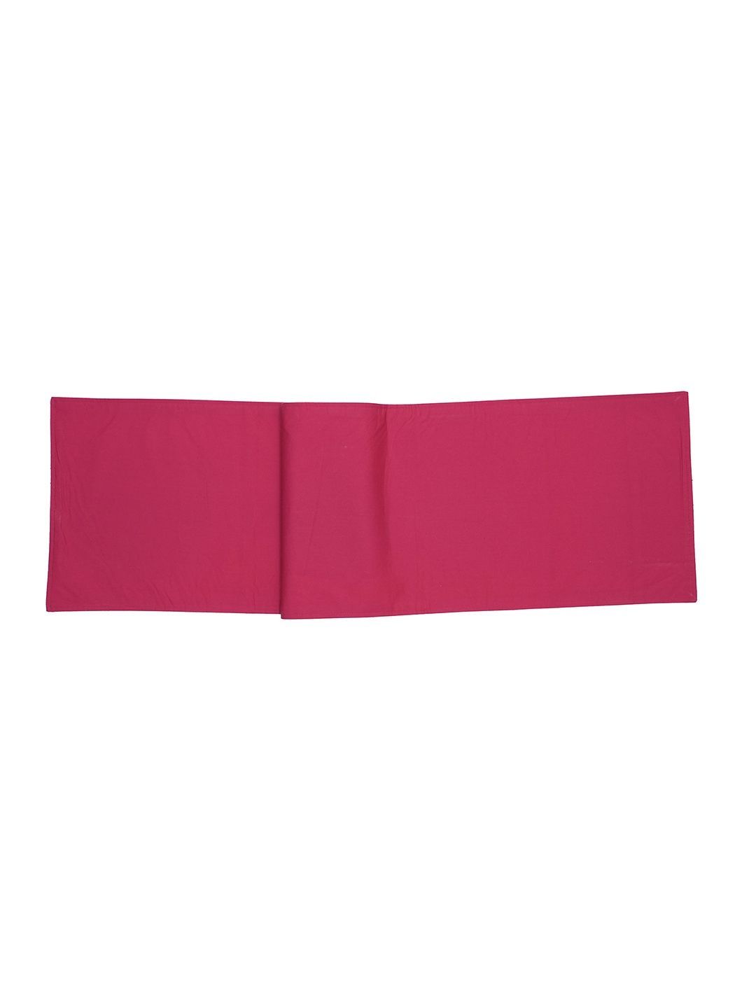 MASPAR Pink & Gold-Toned Embellished Pure Cotton 4 Seater Table Runner