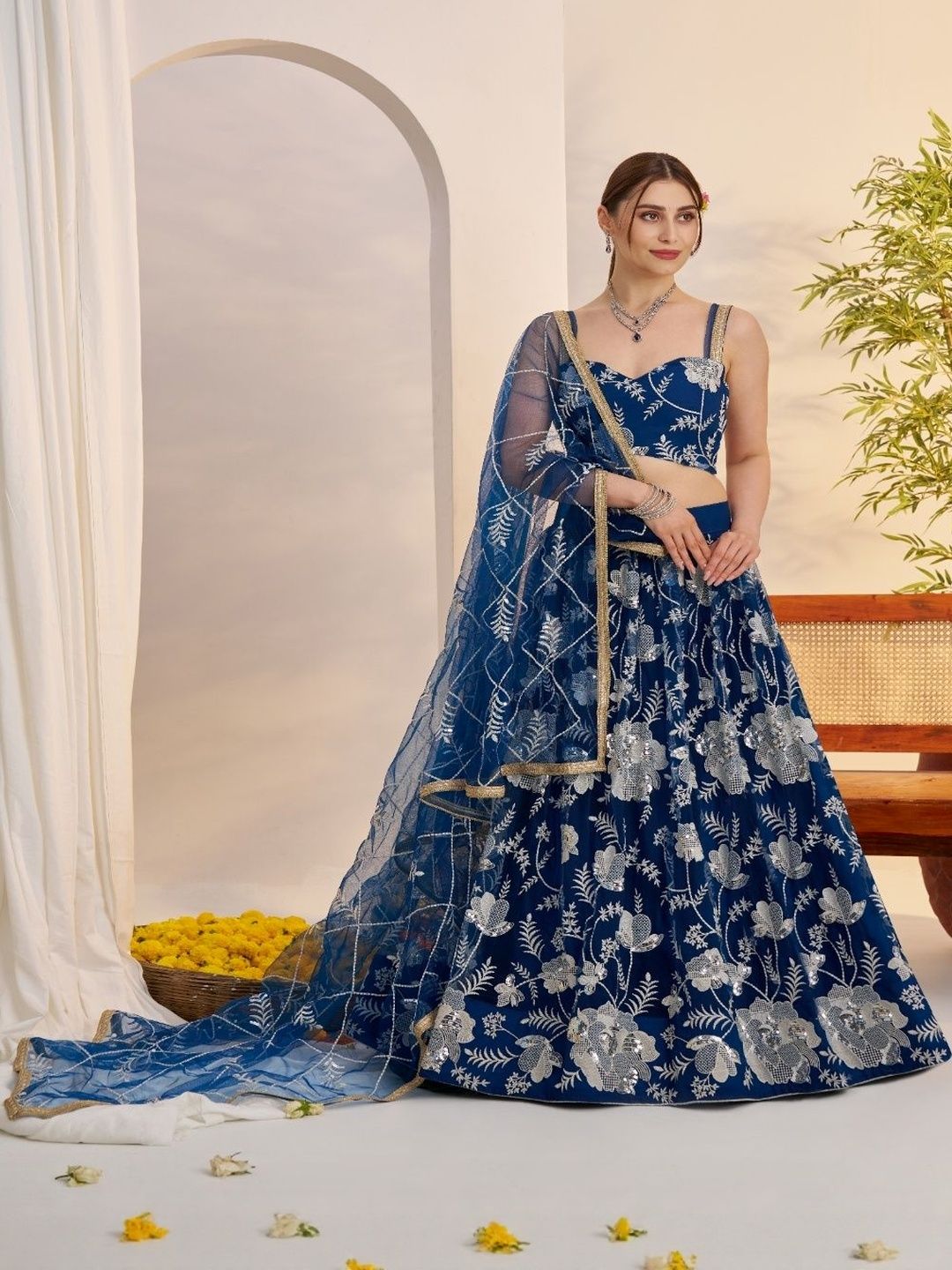 Ethniqlo Semi-Stitched Lehenga Choli