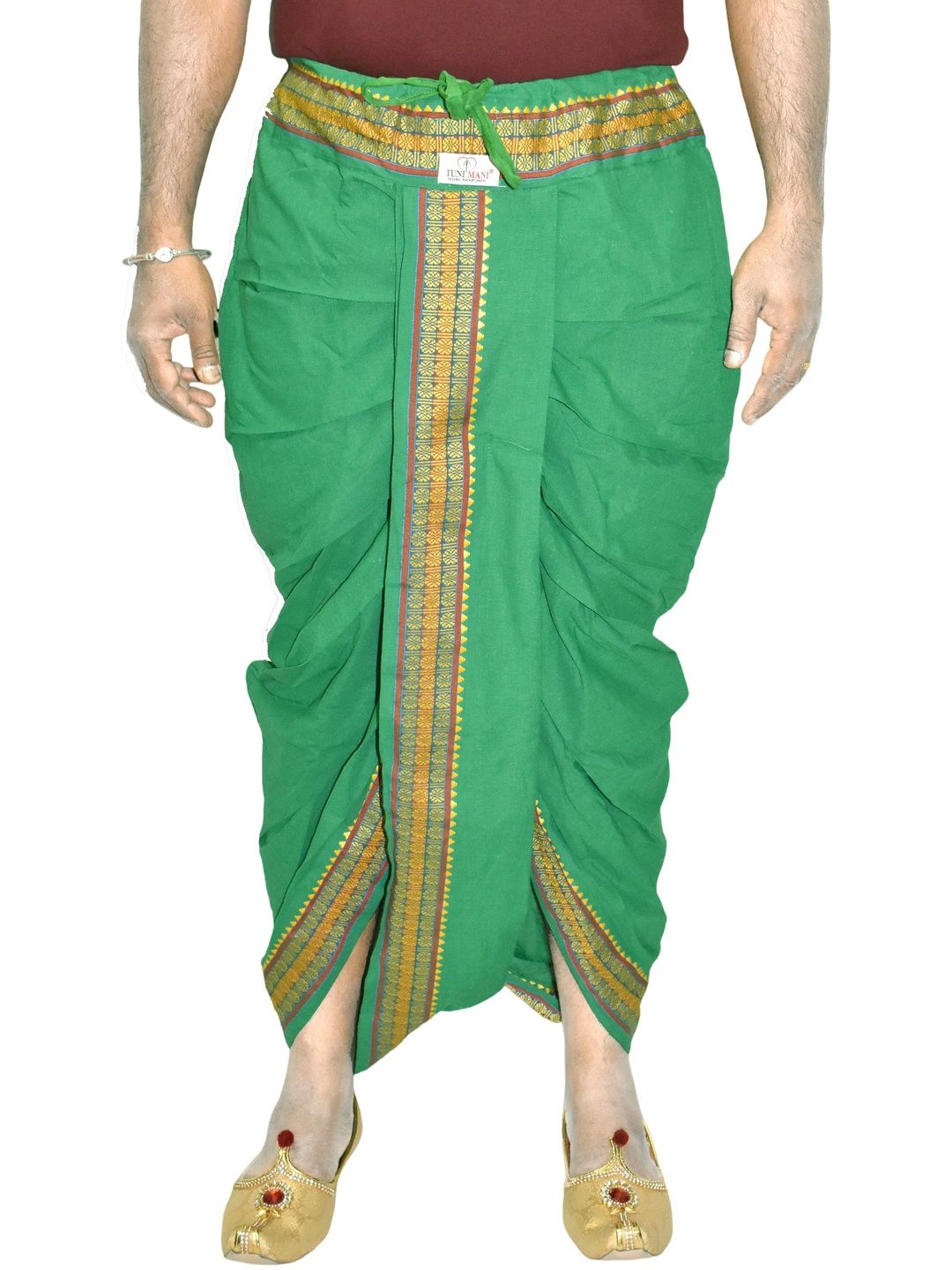 TUNI MANI Men Printed Cotton Dhotis