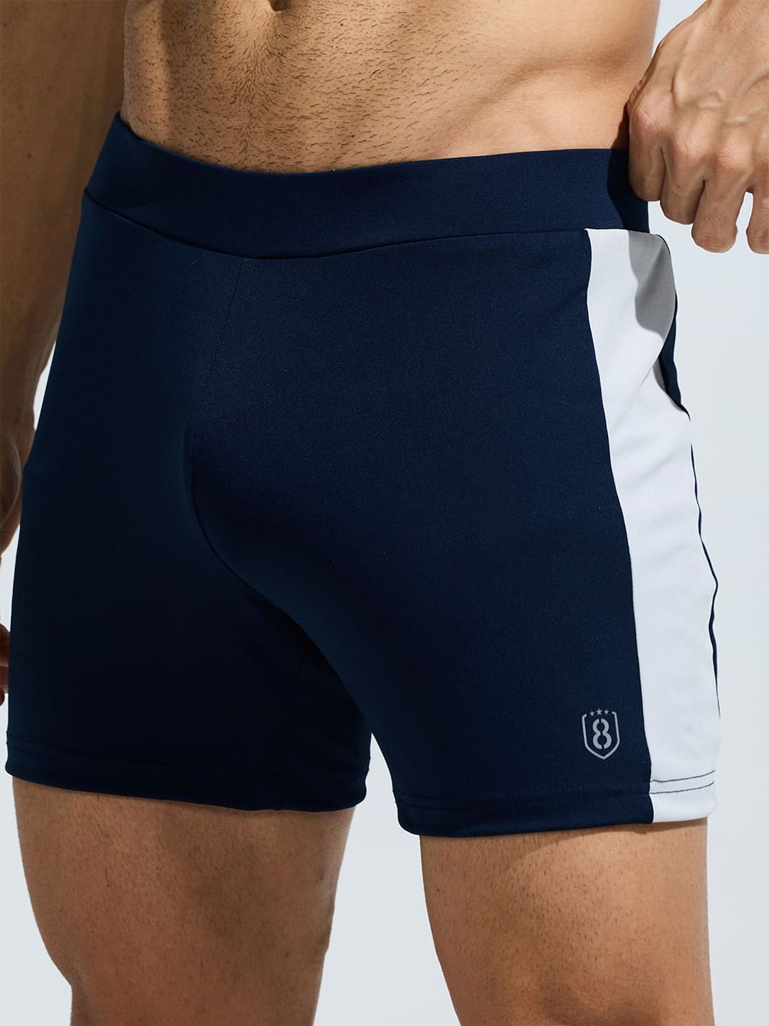 DOMIN8 Men Polyester Swim Bottoms