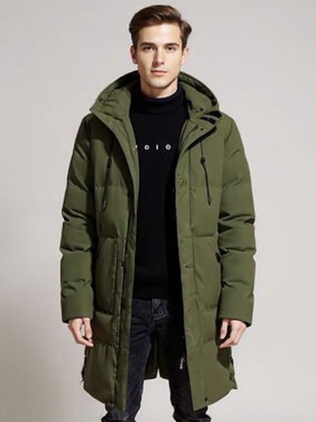 Mast & Harbour Men Shawl Collar Solid Padded Jacket