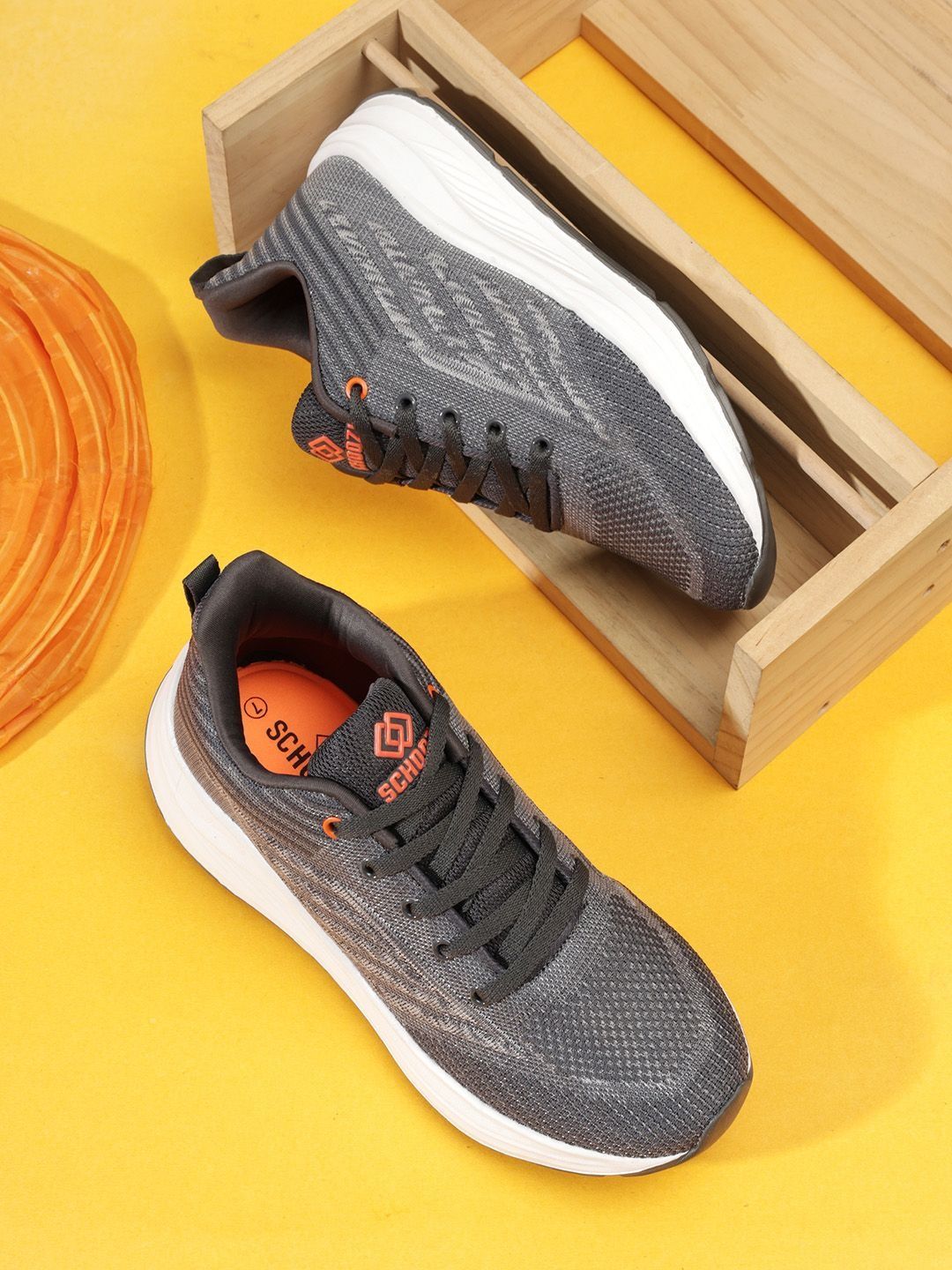 SCHOOZI Men Mesh Non-Marking Running Sports Shoes