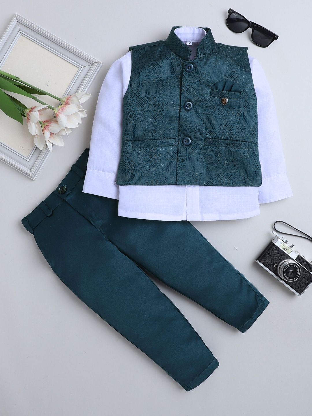 BAESD Boys Self Design Three-Piece Suits
