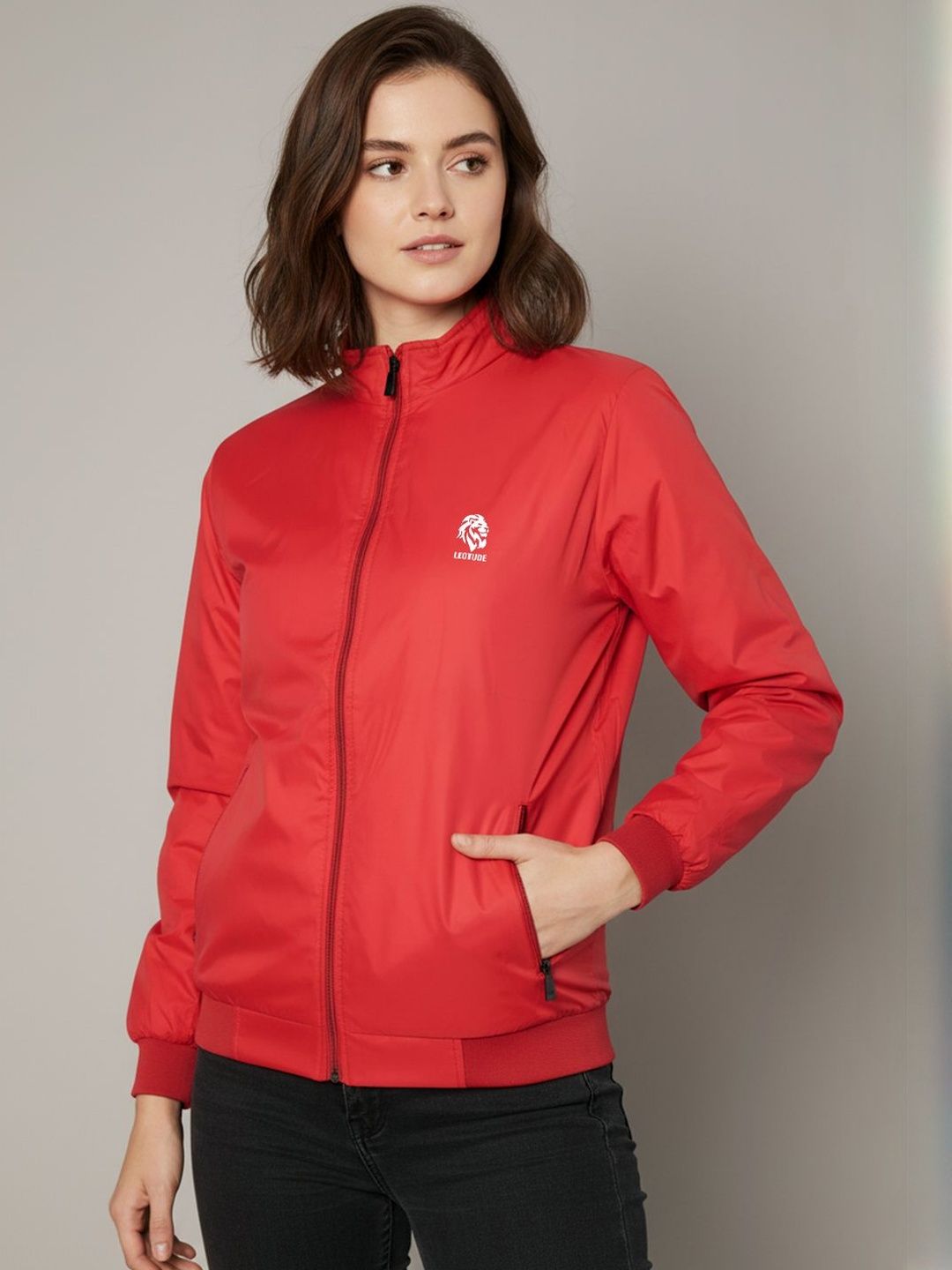 Leotude Women Windcheater Outdoor Sporty Jacket