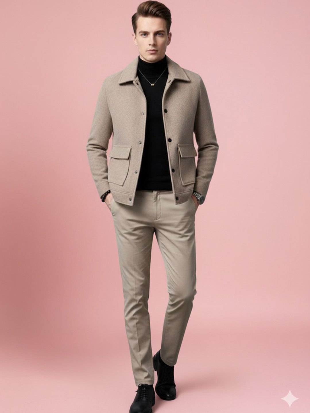 HERE&NOW Men Polyester Jacket