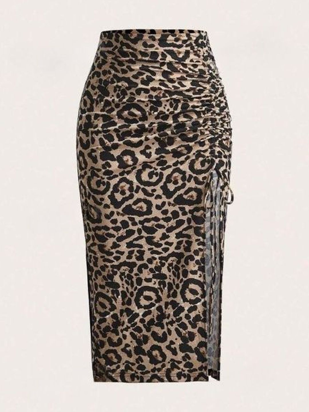 JINJIN FASHION Animal Printed High-Waist Knee-Length Pencil Skirts