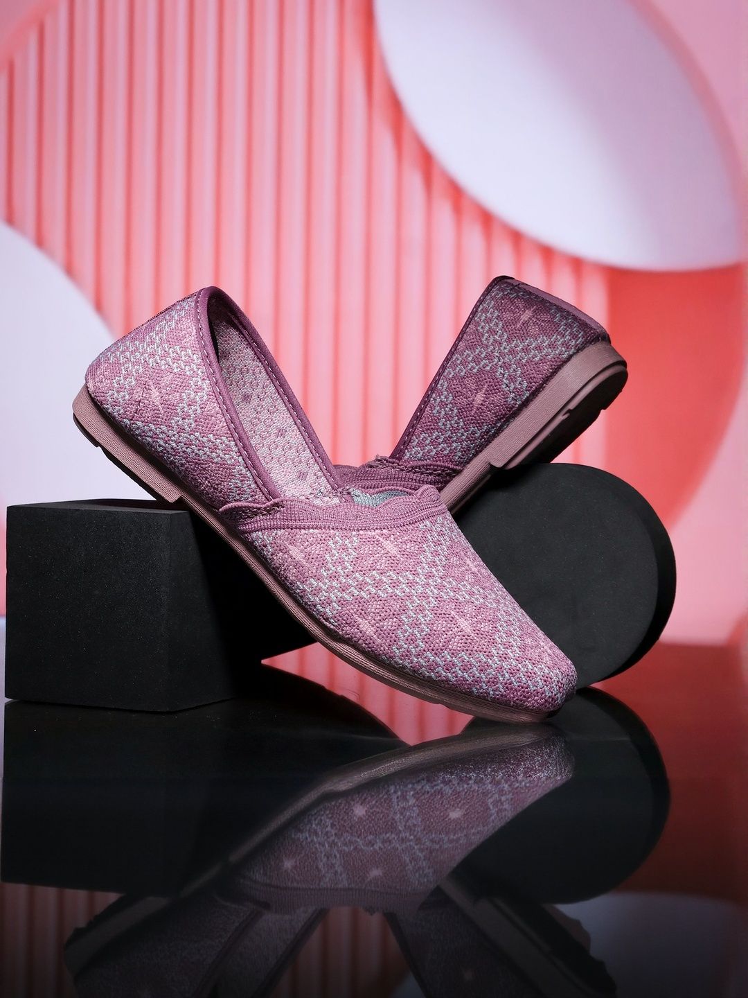 ASIAN Women Woven Design Loafers