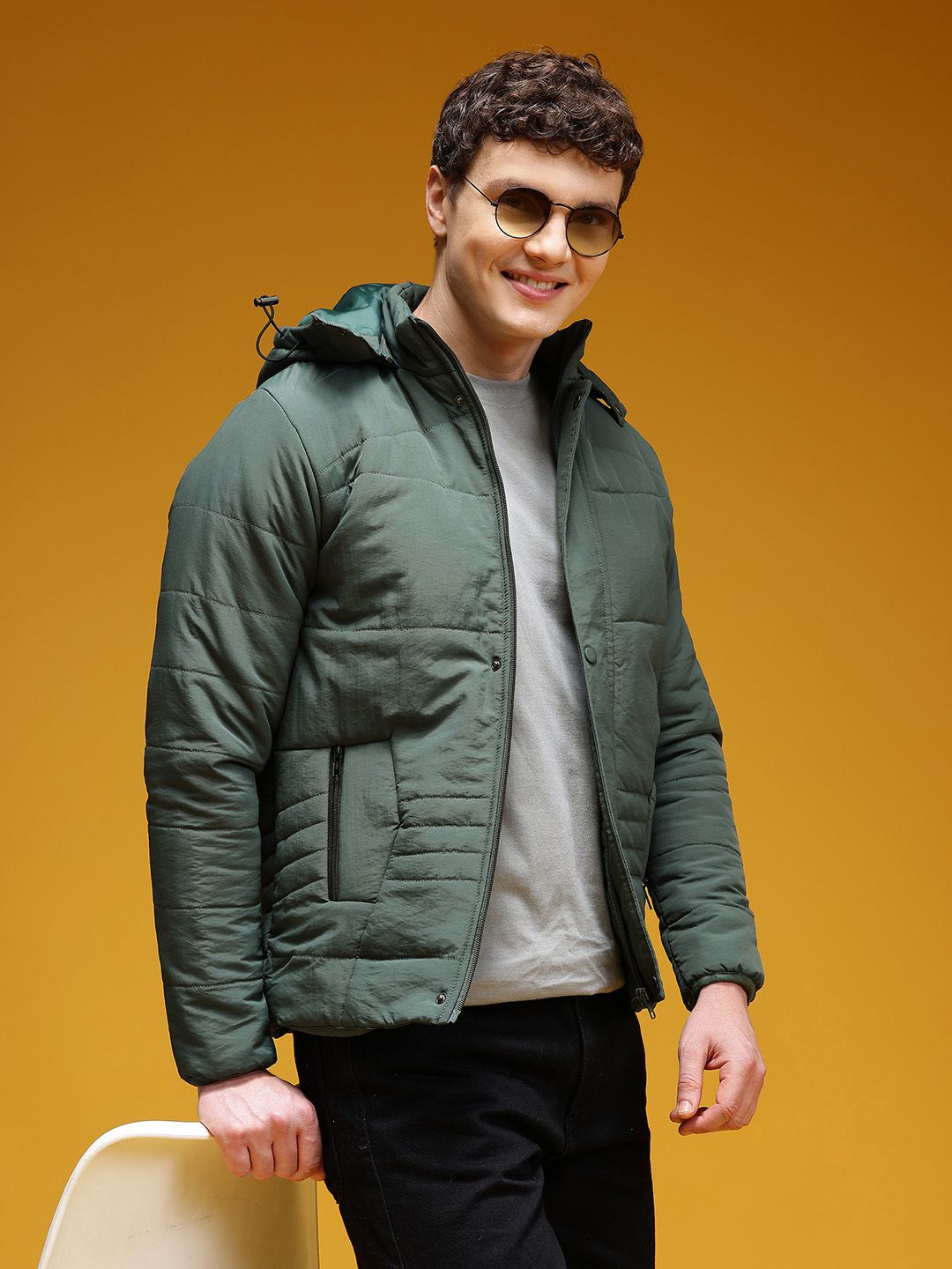 HERE&NOW Hooded Padded Jacket