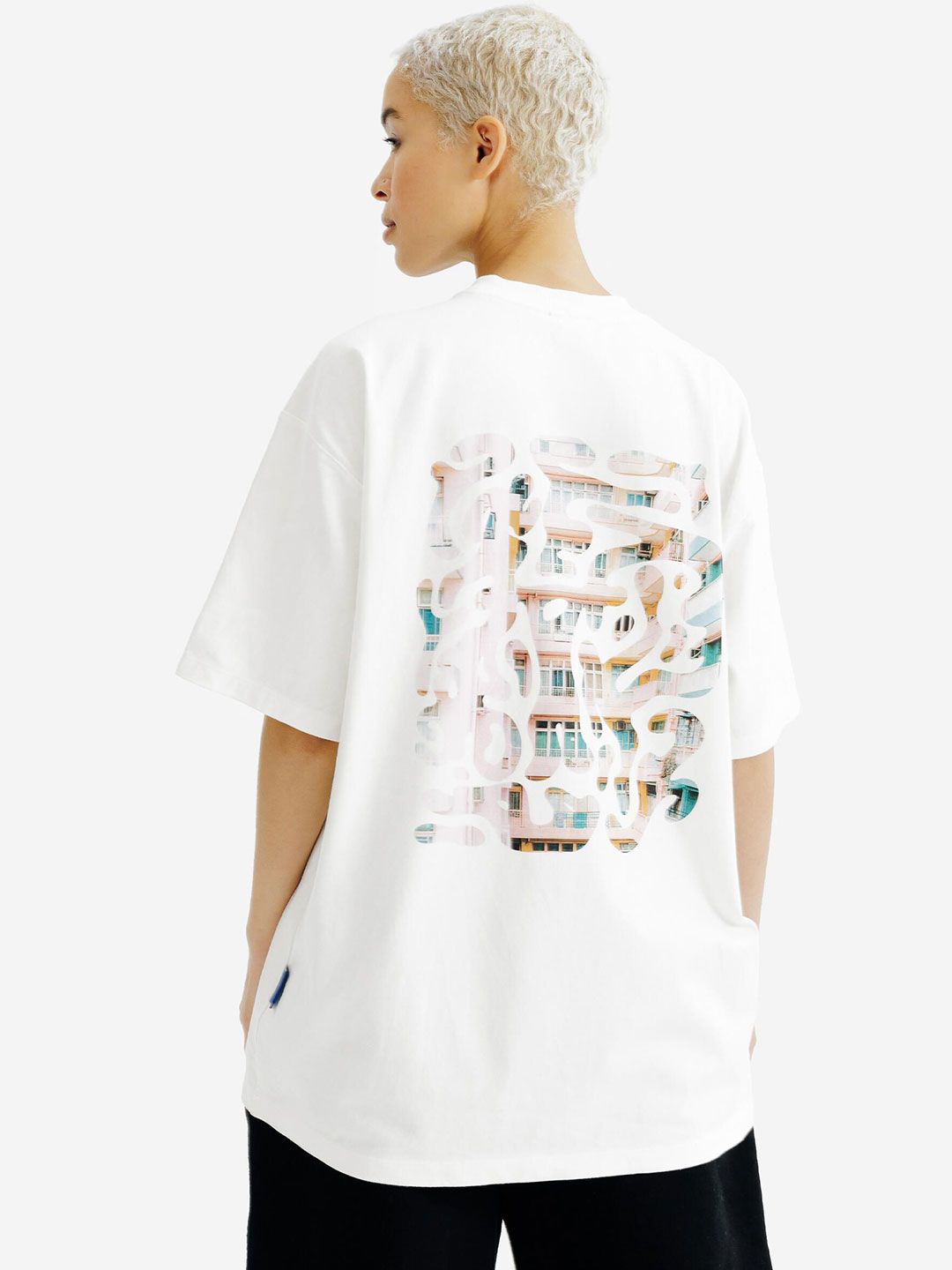 Decathlon Unisex White Elementals Stretchable T-Shirt