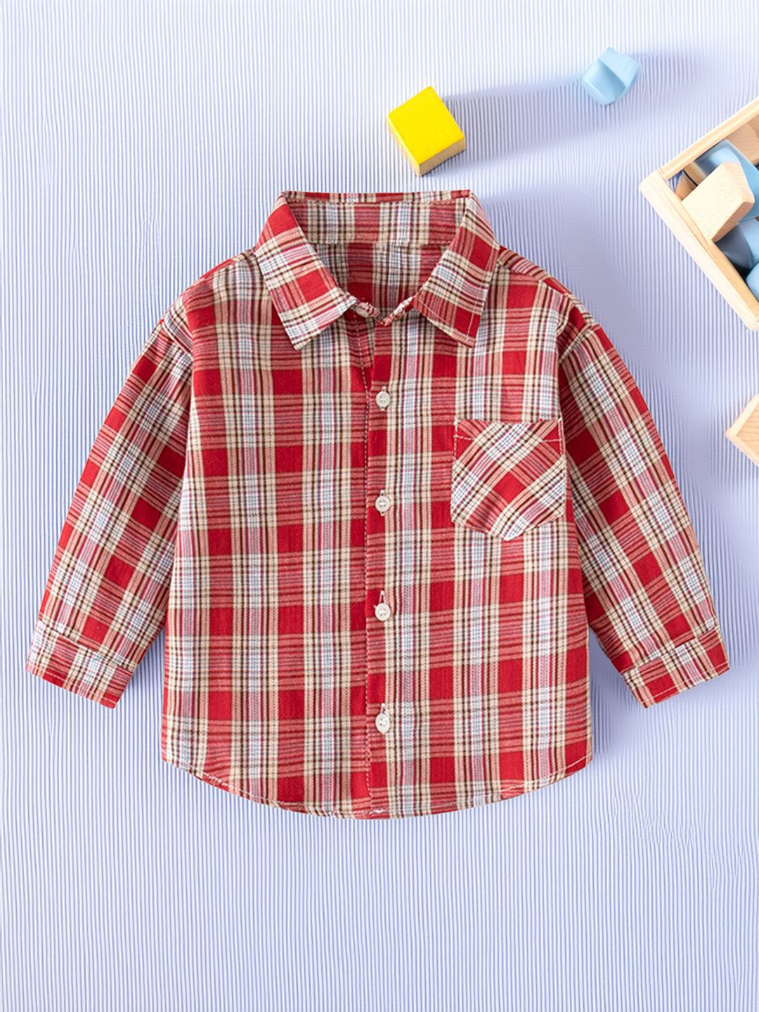 Xsole Boys Checked Casual Shirt