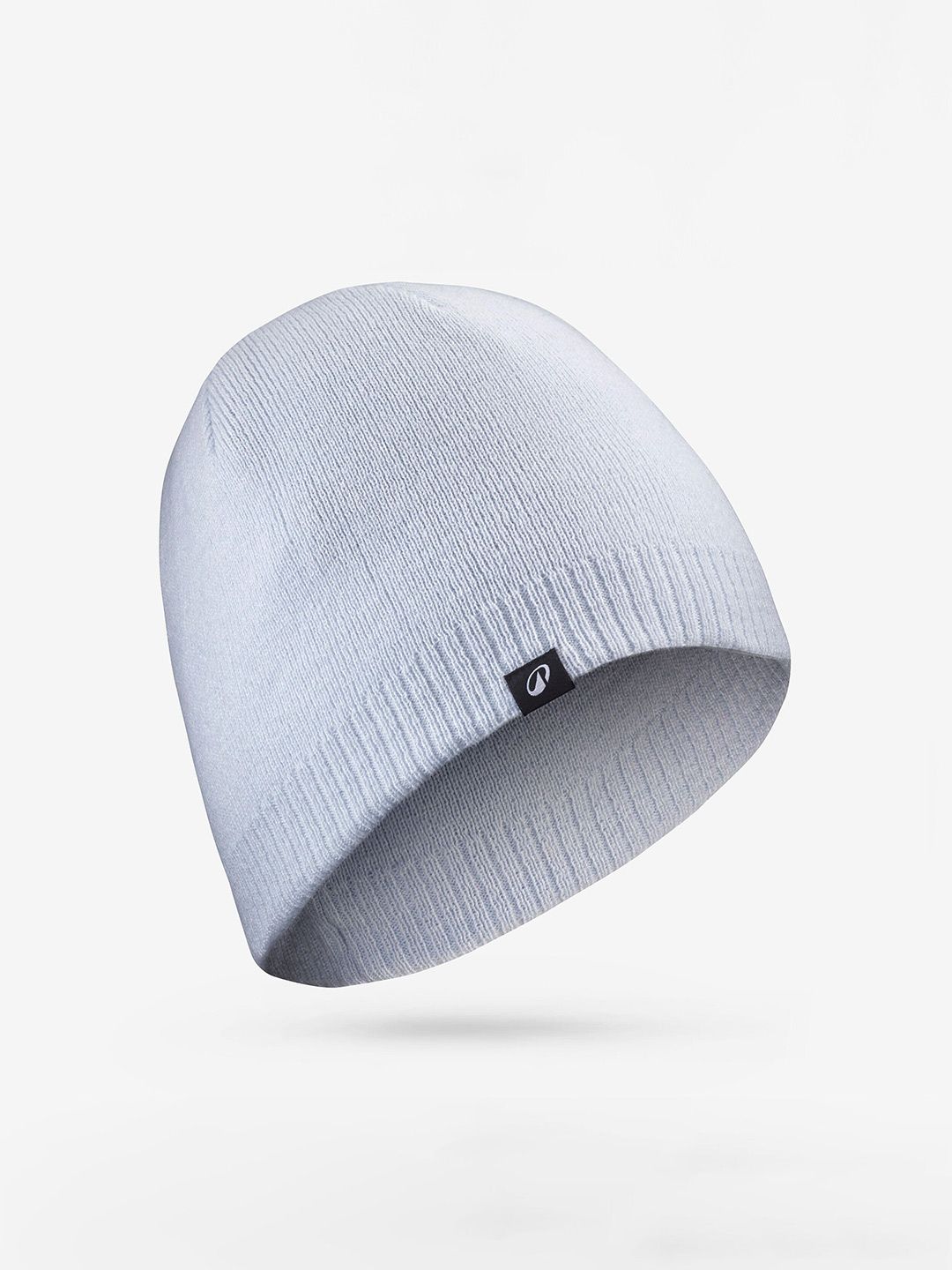 Decathlon Wedze - Adults White SIMPLE 100 Warmth Beanie Hat