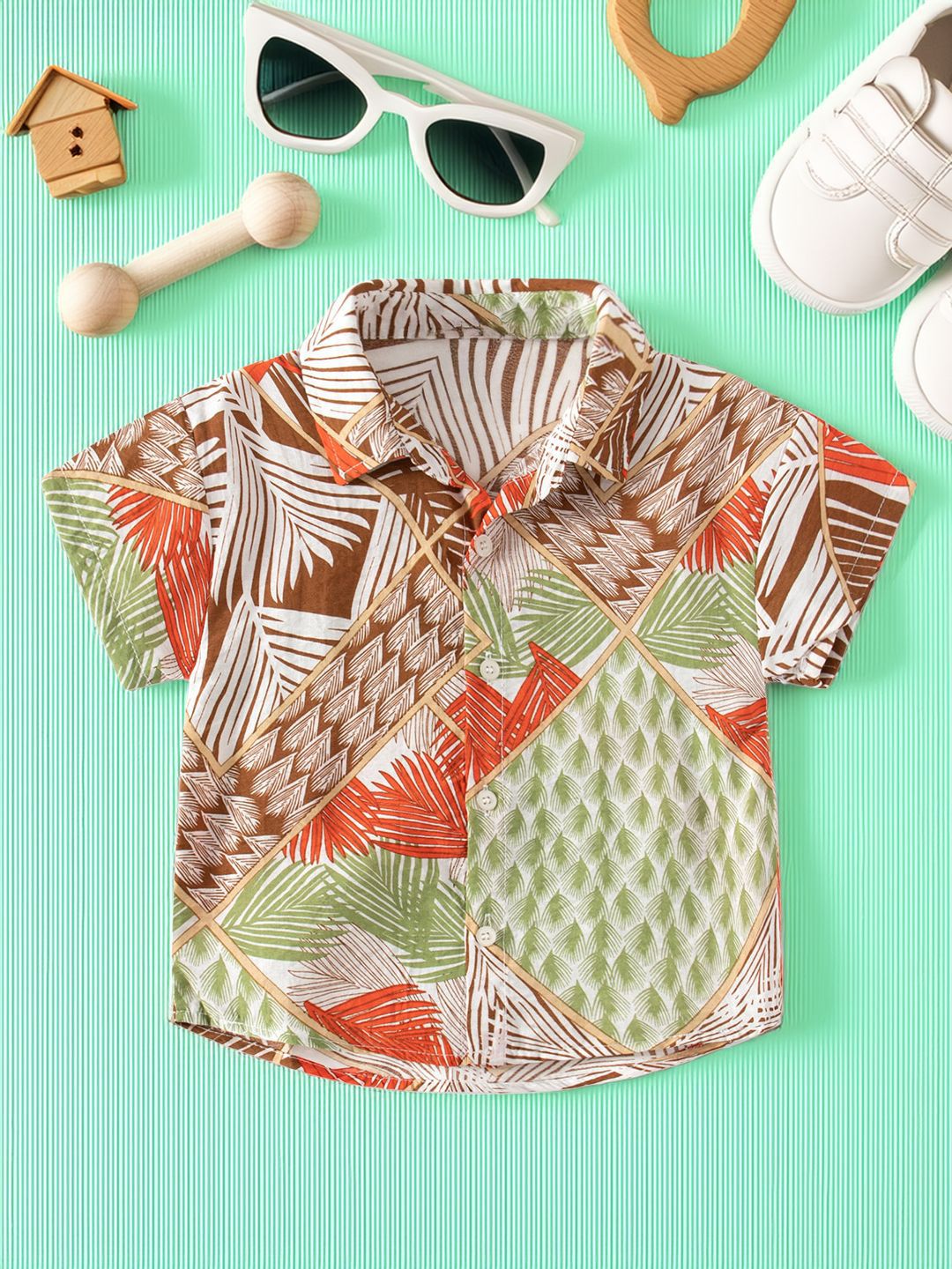 Xsole Boys Printed Casual Shirt