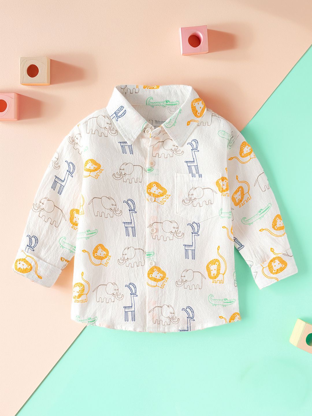 Xsole Boys Printed Casual Shirt