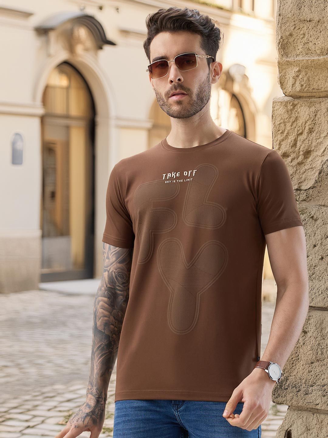 Status Quo Men Typography Printed T-shirt