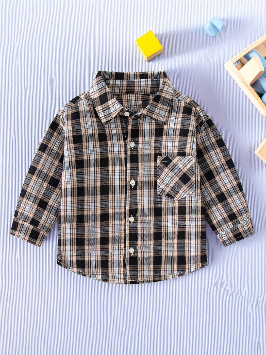 Xsole Boys Checked Casual Shirt