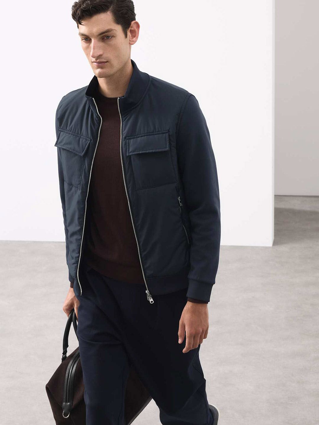 Marks & Spencer AUTOGRAPH Cotton Rich Zip Up Pocket Jacket
