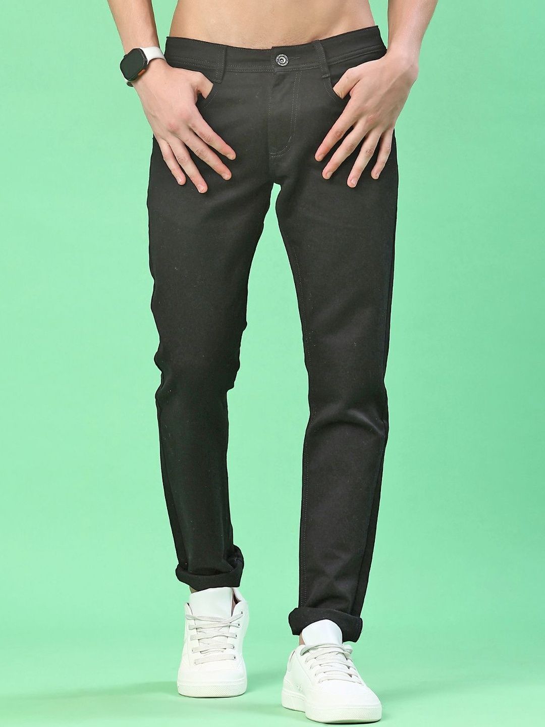V-Mart Men Regular Fit Mid-Rise Stretchable Jeans