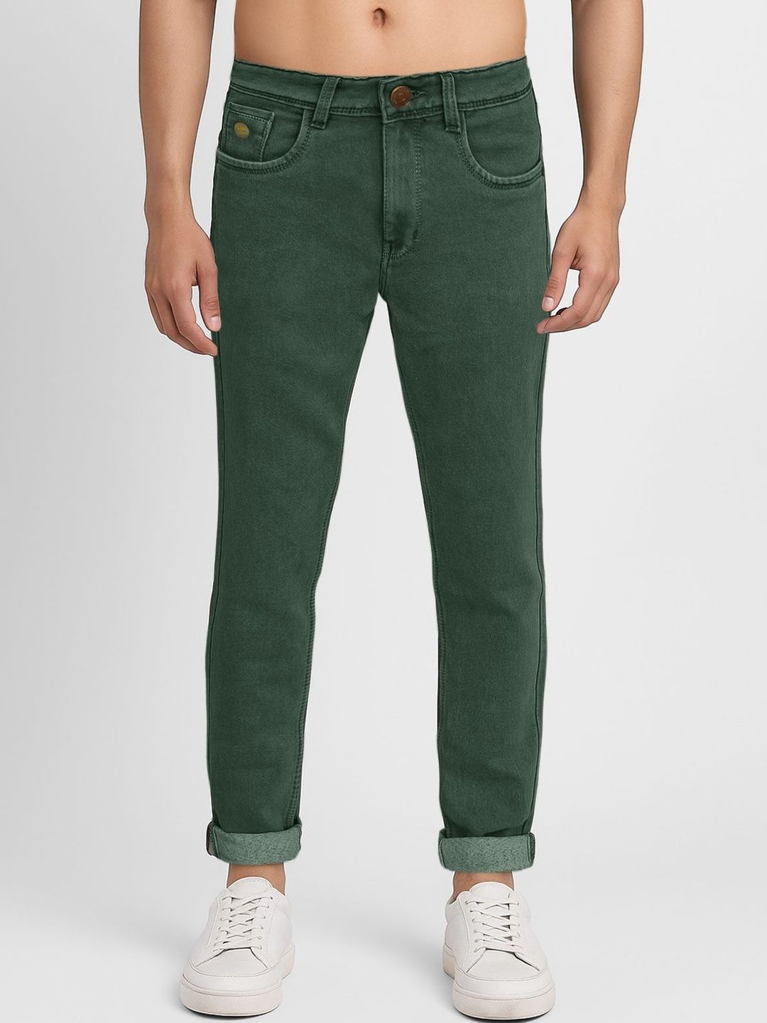 Plounge Men Slim Fit Mid-Rise Stretchable Jeans