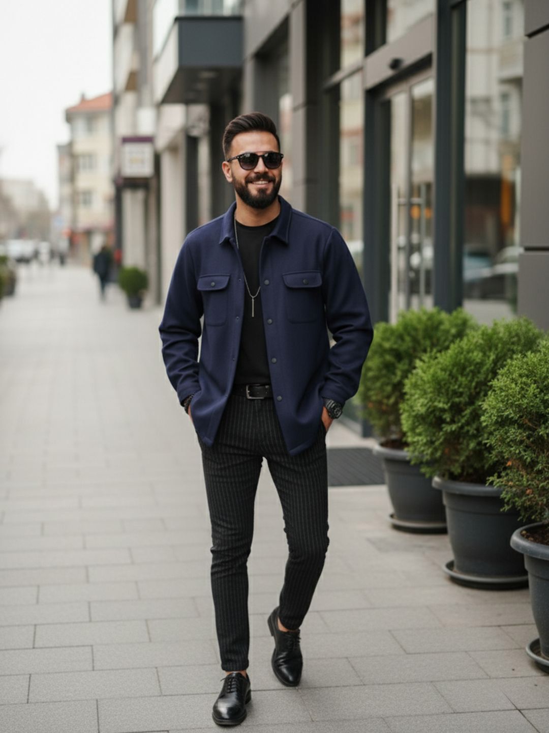 Mast & Harbour Men Spread Collar Solid Tailored Jacket
