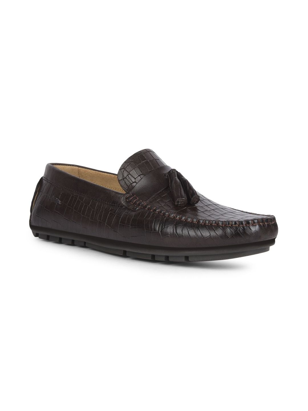 Lee Cooper Men Textured Slip-On Driving Shoes