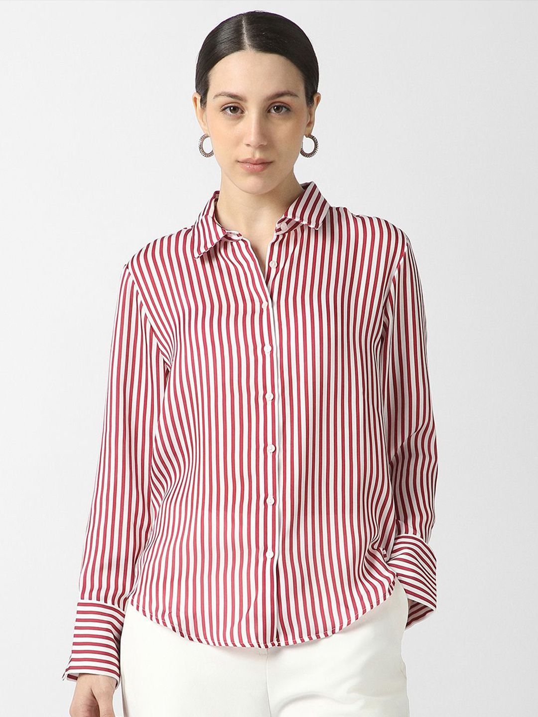 Van Heusen Woman Van Heusen Woman Women Striped Casual Shirt