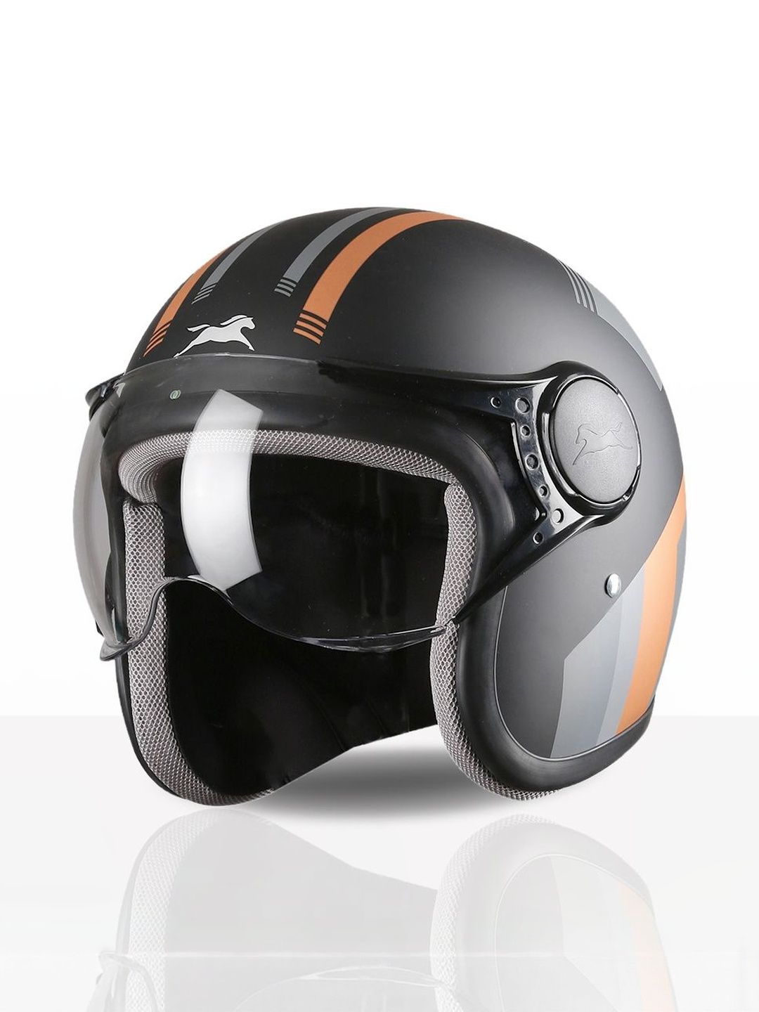TVS Unisex Cruisetown Open Face Lightweight Helmet DOT & ISI Certified