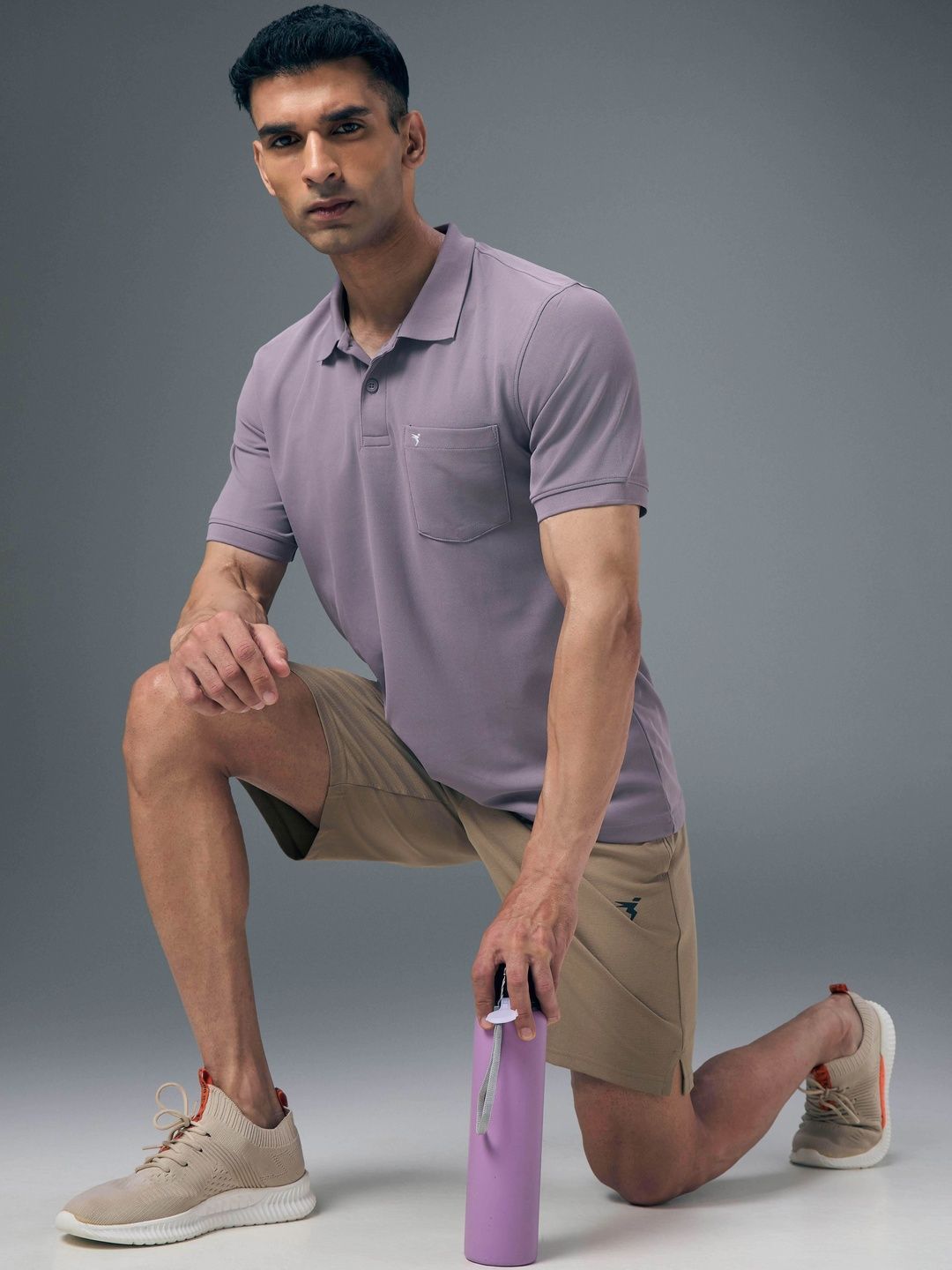 Technosport Polo Collar Anti Static Pockets Slim Fit T-Shirt