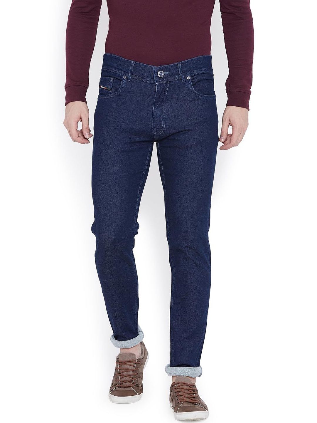 PERF Men Jean Regular Fit Mid-Rise Denim Jeans