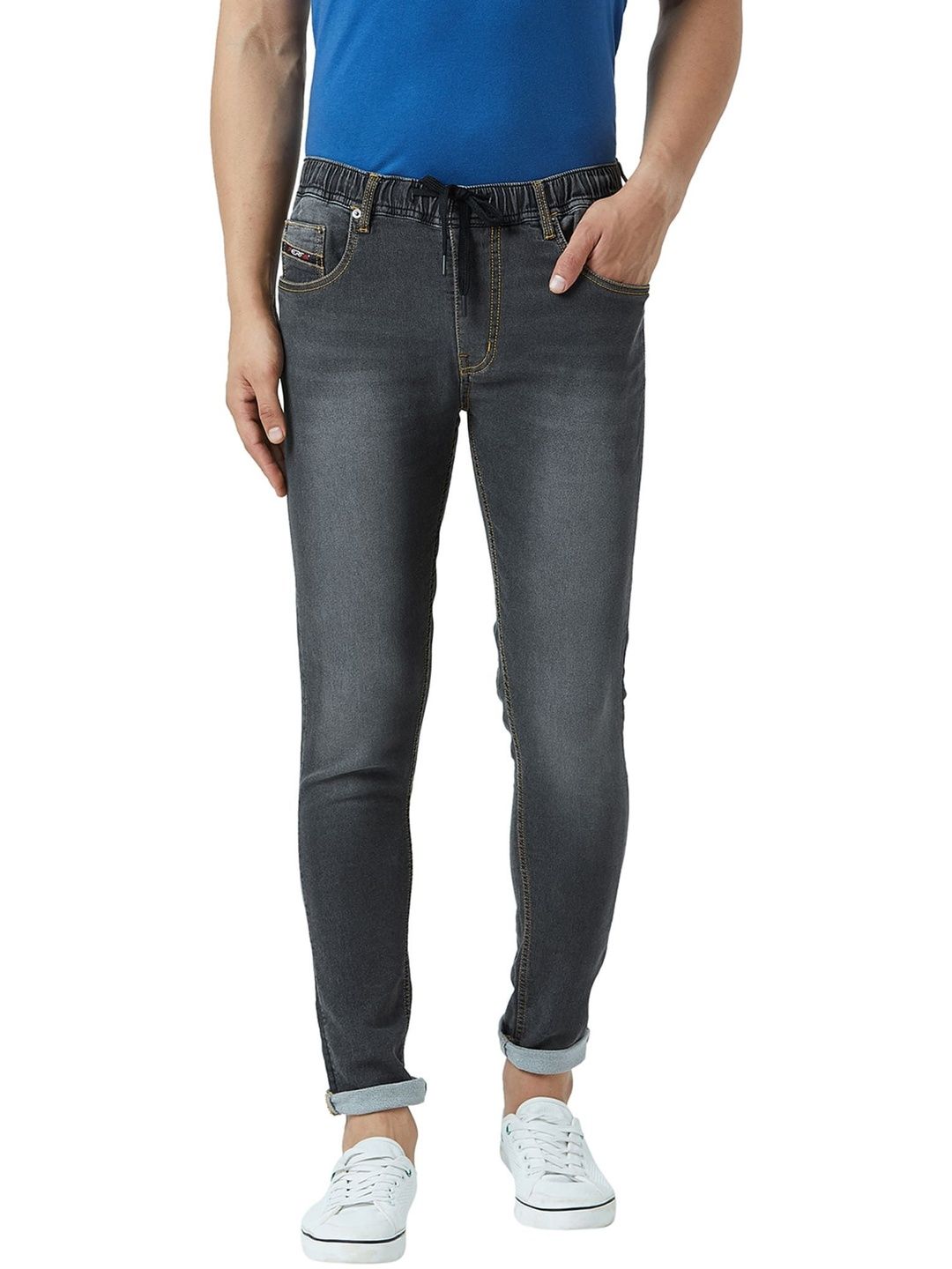 PERF Men Jean Regular Fit Mid-Rise Light Fade Jeans