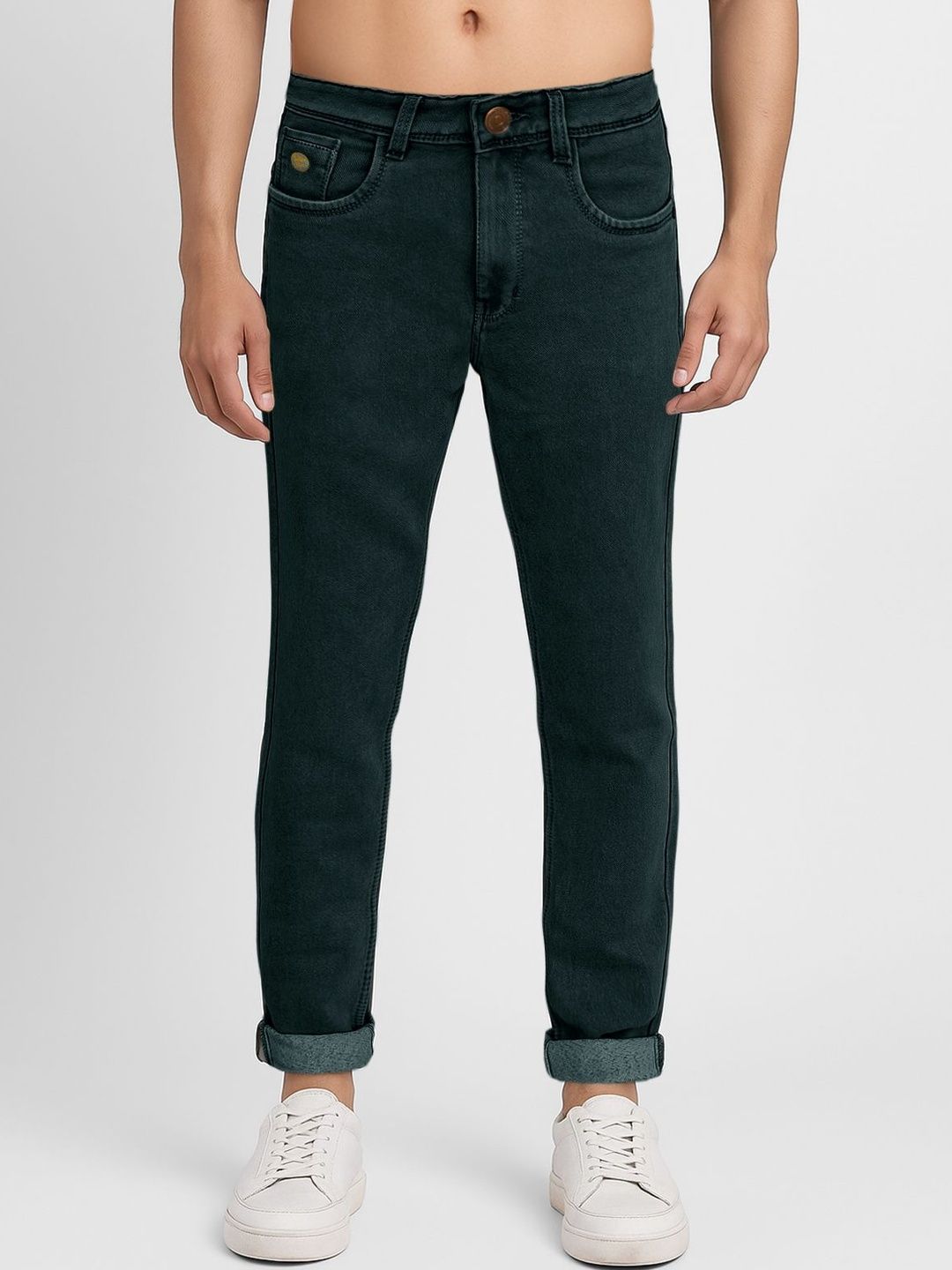 Plounge Men Slim Fit Mid-Rise Stretchable Jeans