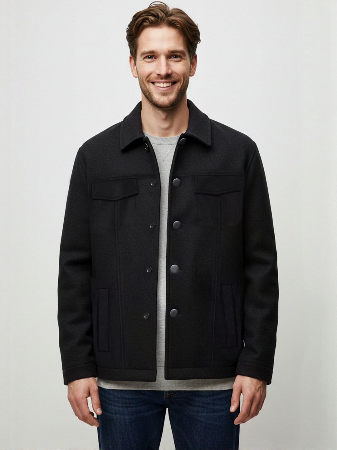 Trendyol Spread Collar Open Front jacket