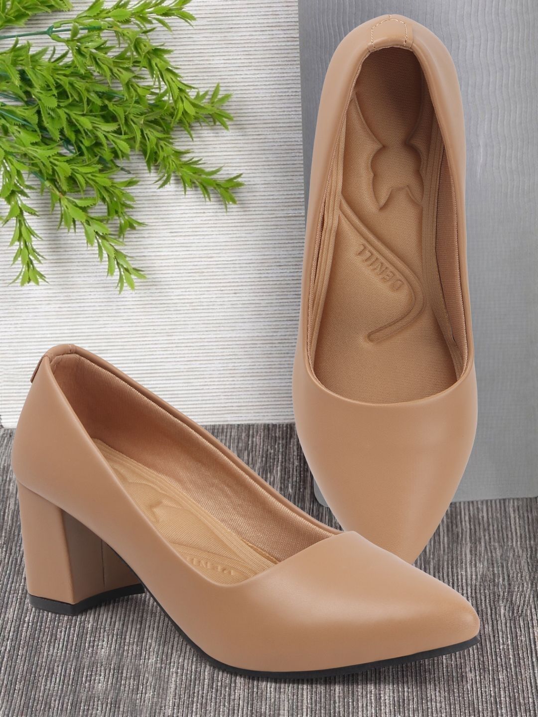 Denill Women Block Pumps With Closed Back