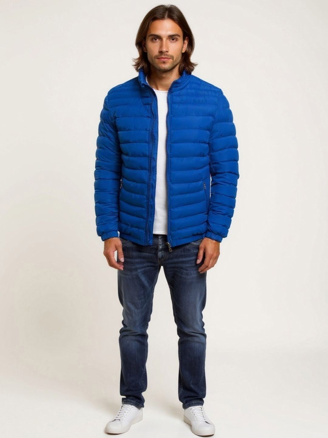 Mast & Harbour Stand Collar Padded Jacket