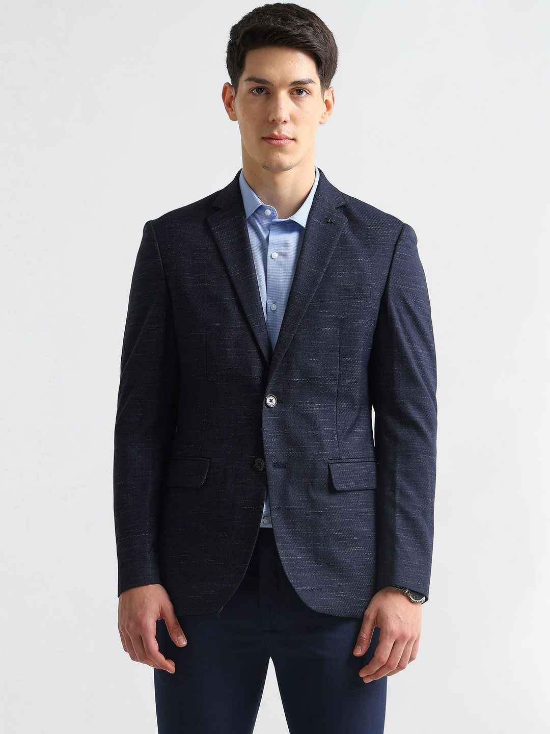 Arrow Notched Lapel Single Breasted Tailored Fit Blazer