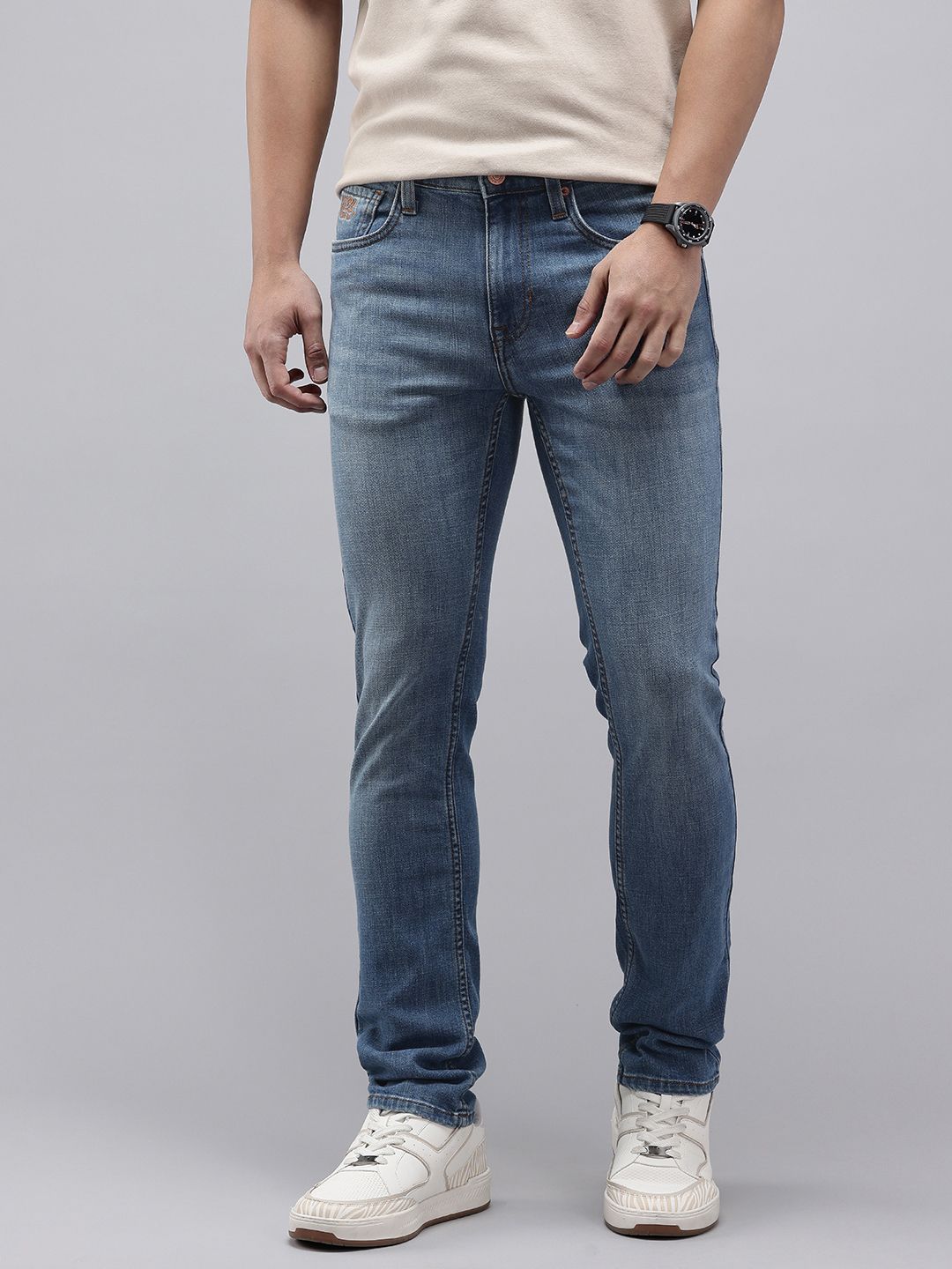 U.S. Polo Assn. Denim Co. Men Regallo Skinny Fit Heavy Fade Stretchable Jeans