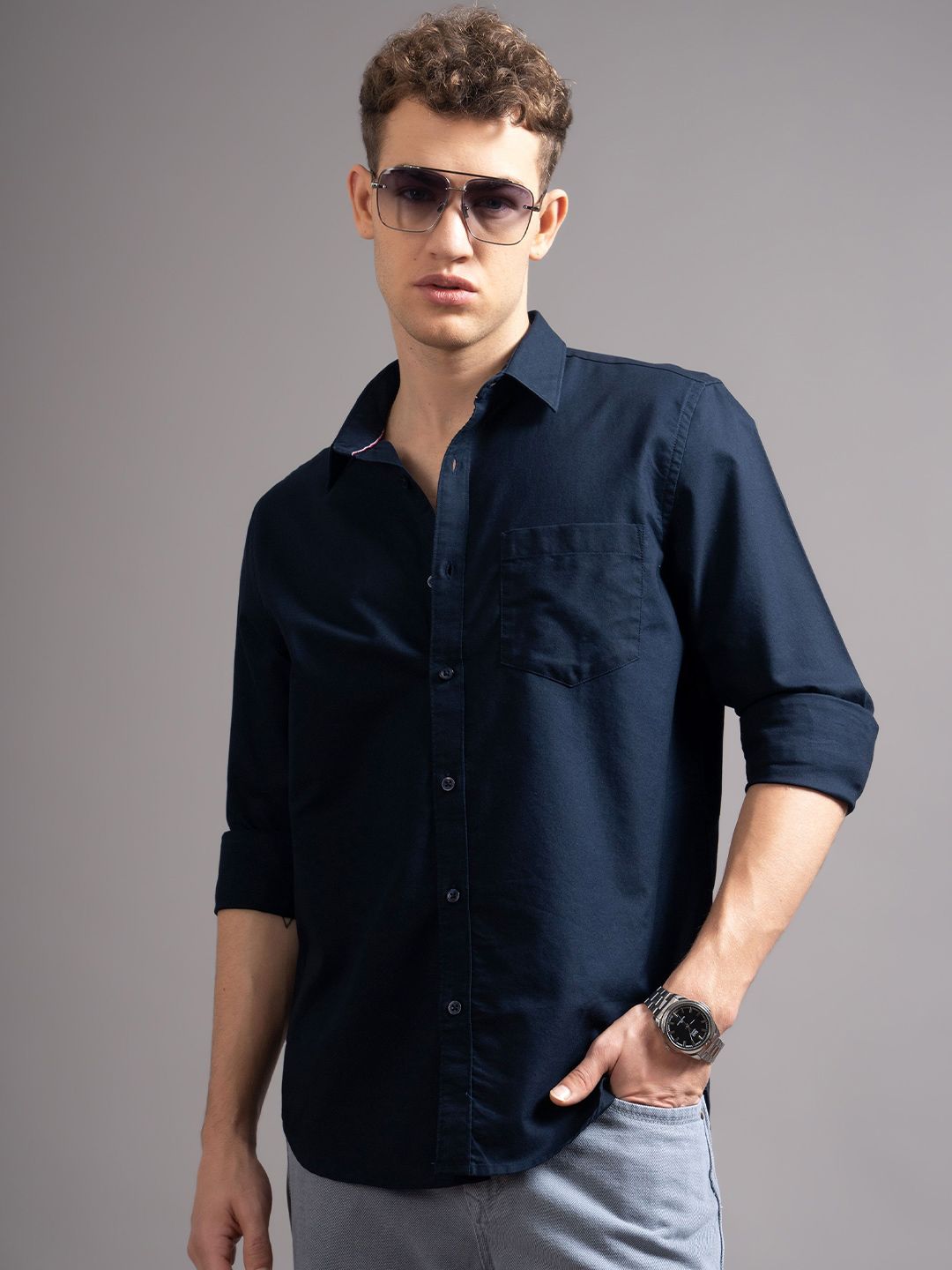 British Club Men Smart Slim Fit Casual Shirt
