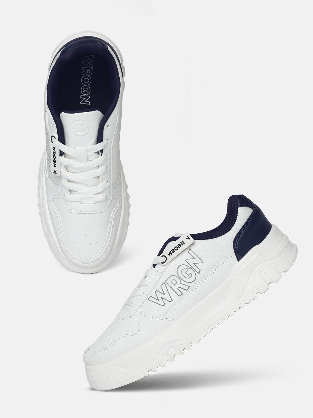 WROGN Men Perforated Detail Sneakers