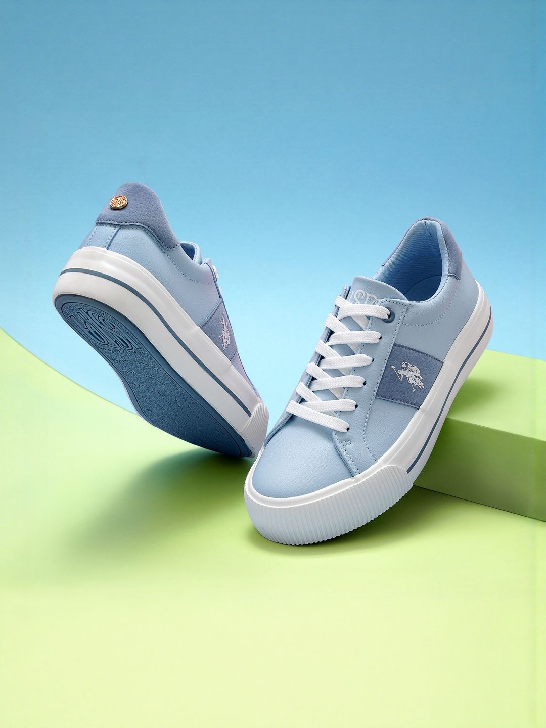 Women PU Sneakers U.S. Polo Assn. Women Ronnie 3.0 Chunky Sneaker Shoes