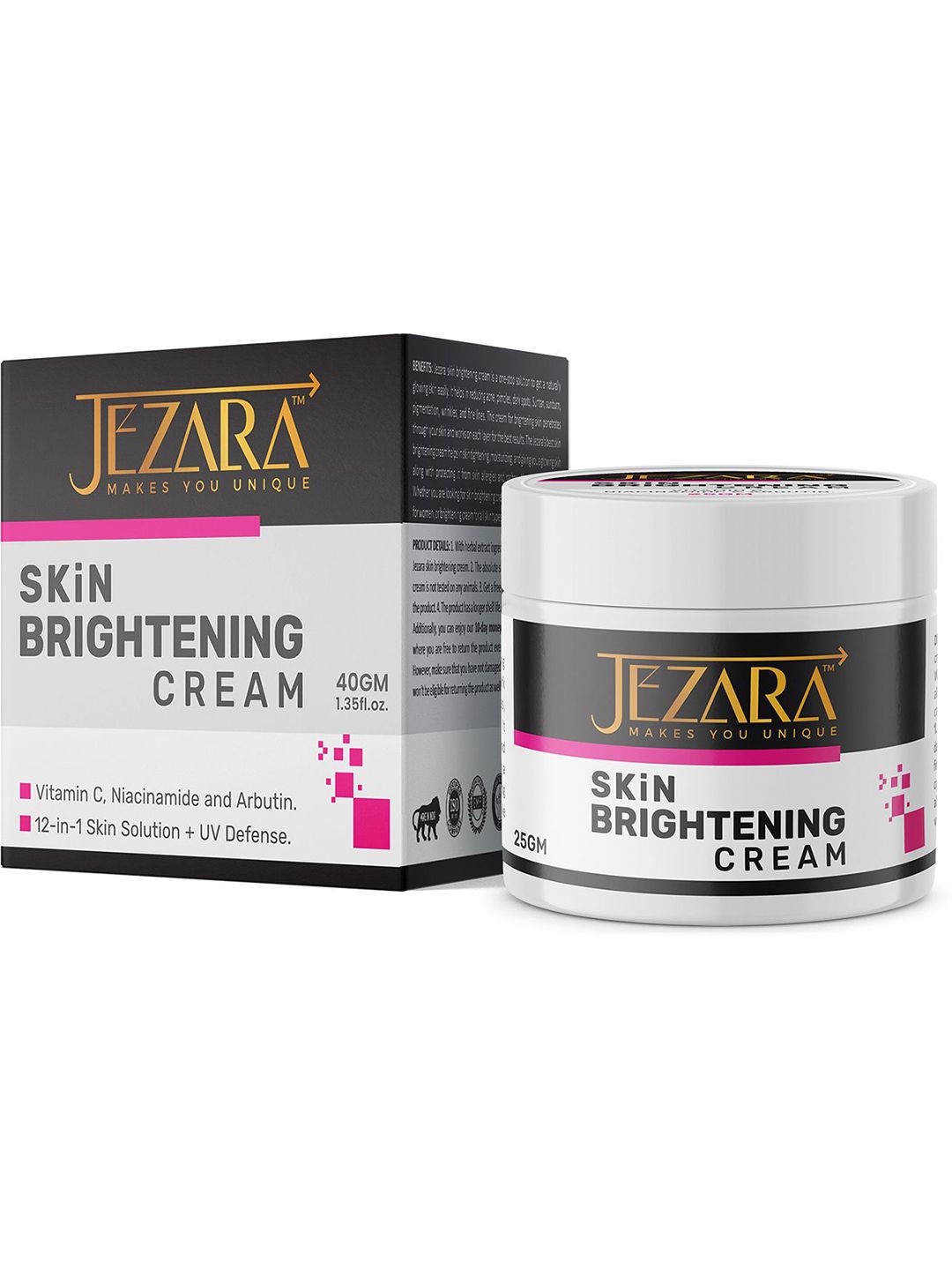 Buy JEZARA Skin Whitening Cream with Vitamin C & Manjistha for All