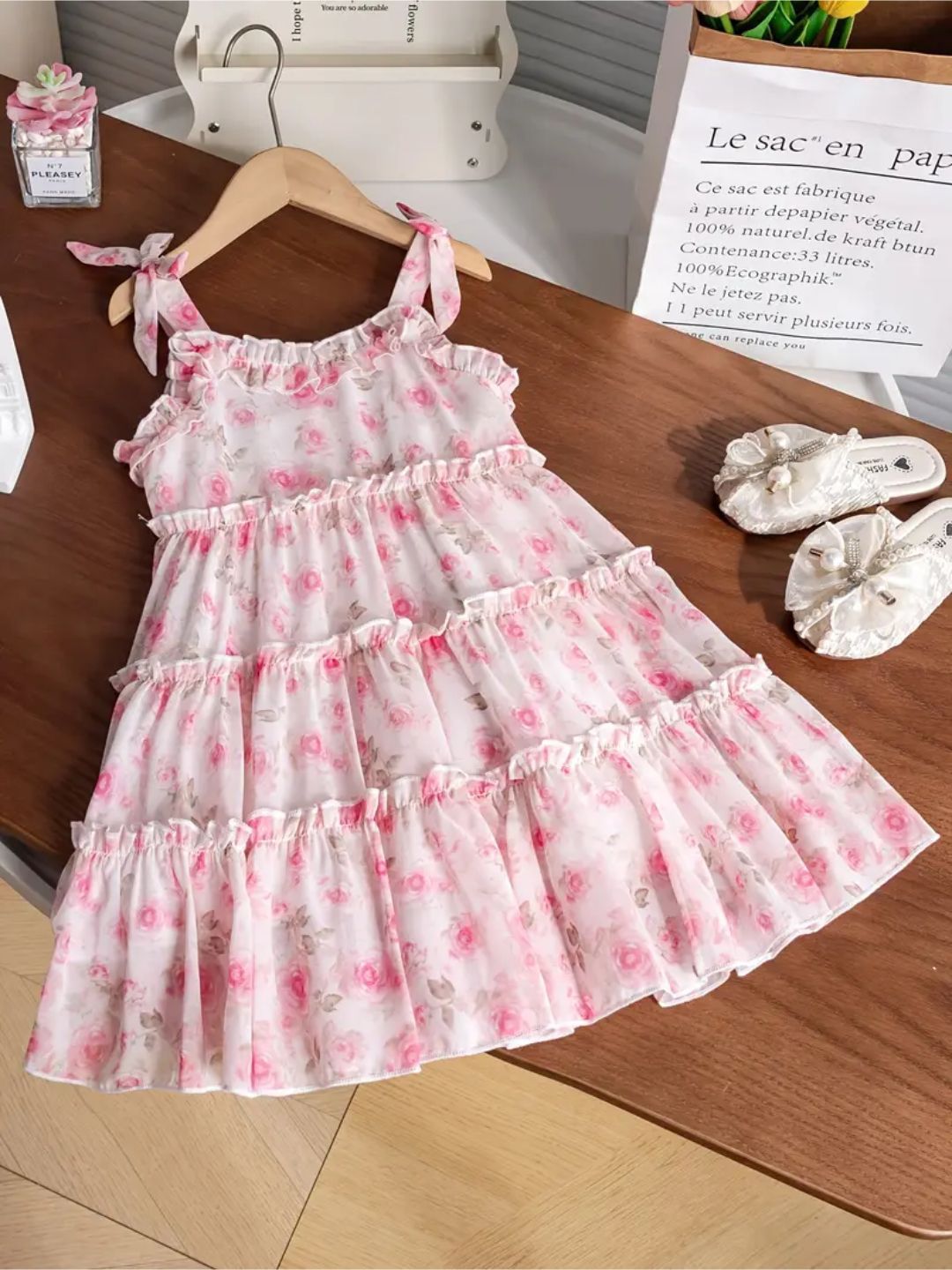 yk girls self design a-line dress reviews Buy Floral Printed - Dresses for Girls 37493681 Sweet and summery with