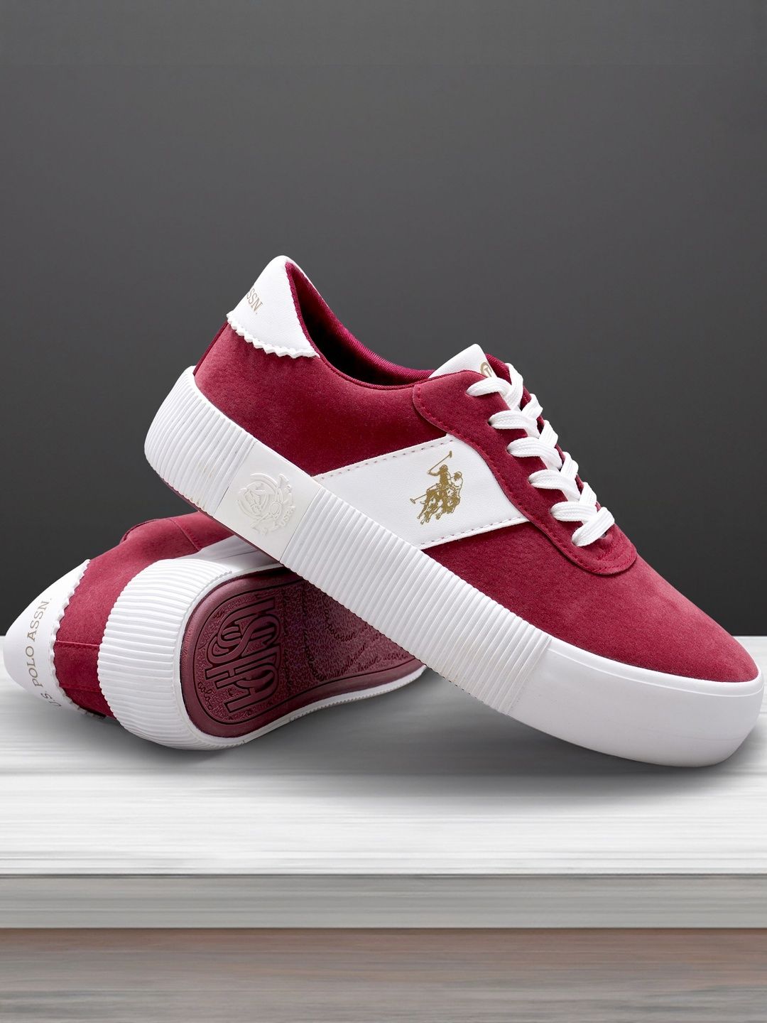 Women PU Sneakers U.S. Polo Assn. Women Cordela 3.0 Sneaker Shoes for Women