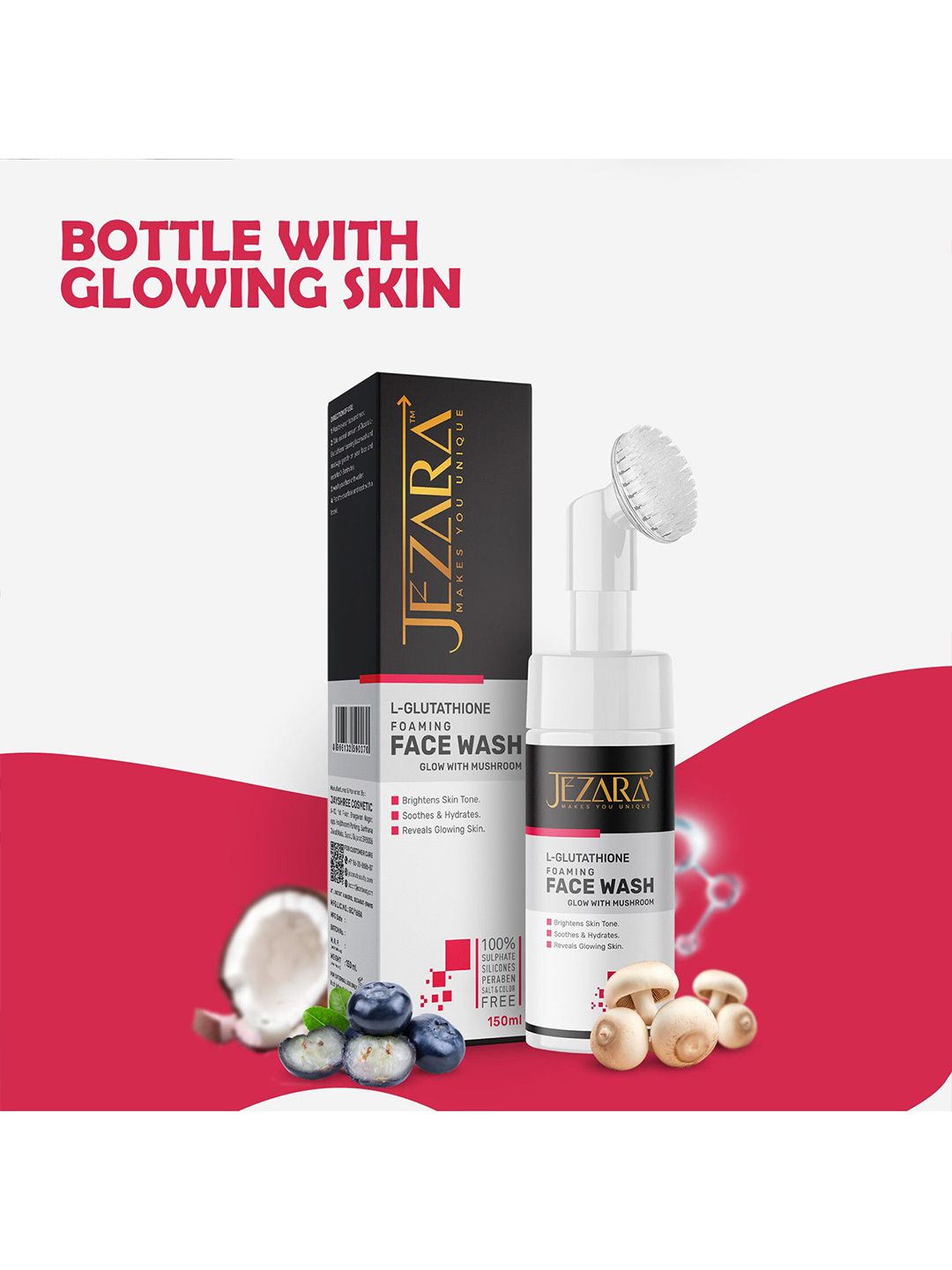 Buy JEZARA L-Glutathione Foaming Face Wash - 150g - Face Wash and Cleanser for Unisex 26835096