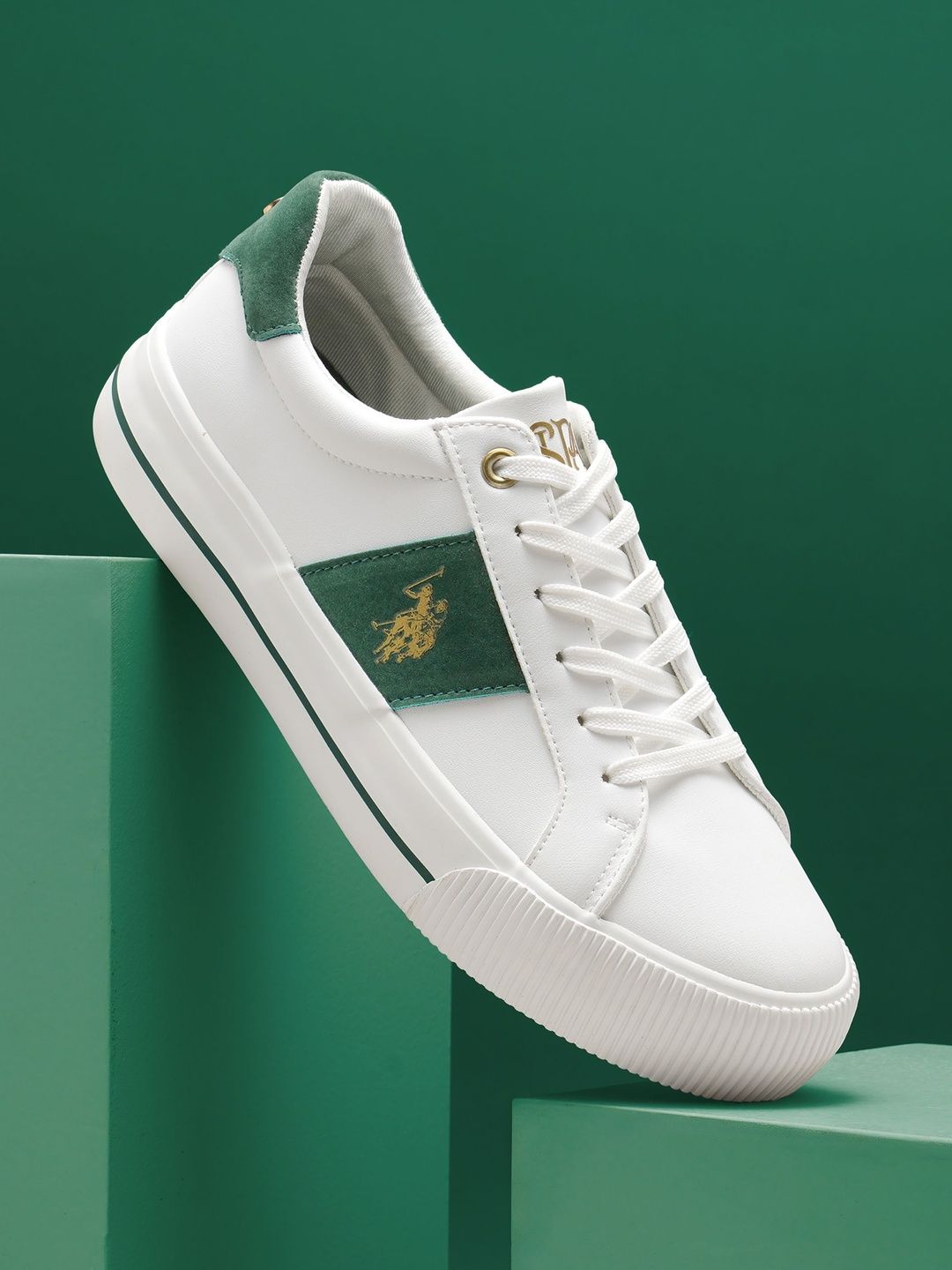 Women PU Sneakers U.S. Polo Assn. Women Ronnie 3.0 Off White Chunky Sneaker Shoes