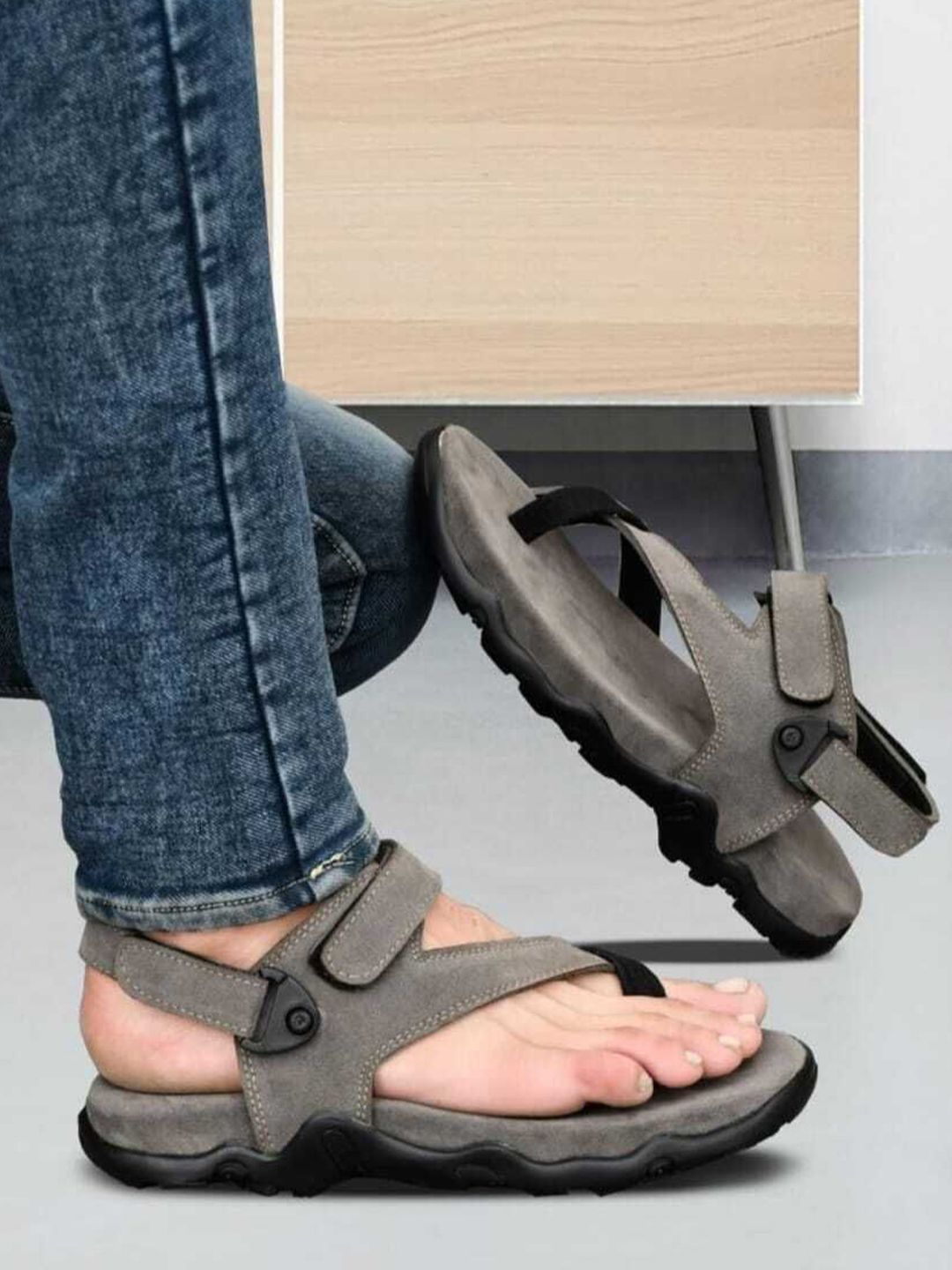 BIGGIE Men Suede Comfort Sandals