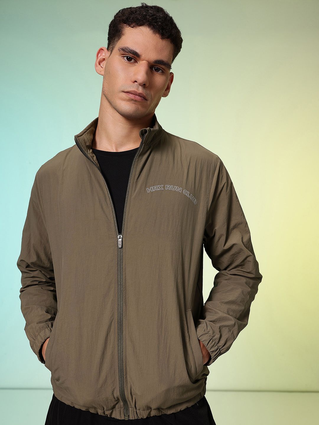 HRX by Hrithik Roshan Mock Collar Running Sporty Jacket